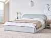 Bett mit Stauraum QUILLIEN Chenillegewebe Hellblau 180 x 200 cm Bild 3