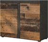 AX LIVING Schmal Kommode Spacoro 2T Eleganz Modern in Matera/Old Style Bild 2