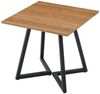 BBWL Esstisch 80x80 cm quadratisch modern Holz Metall für 4 Personen, kompakter Küchentisch stabil kleiner Raum Bild 2