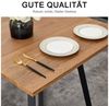 BBWL Esstisch 80x80 cm quadratisch modern Holz Metall für 4 Personen, kompakter Küchentisch stabil kleiner Raum Bild 3