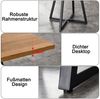 BBWL Esstisch 80x80 cm quadratisch modern Holz Metall für 4 Personen, kompakter Küchentisch stabil kleiner Raum Bild 4