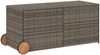 vidaXL Gartentruhe mit Rollen Grau 283L Poly Rattan 365318 Bild 2