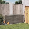 vidaXL Gartentruhe mit Rollen Grau 283L Poly Rattan 365318 Bild 3