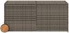 vidaXL Gartentruhe mit Rollen Grau 283L Poly Rattan 365318 Bild 4