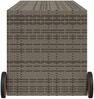 vidaXL Gartentruhe mit Rollen Grau 283L Poly Rattan 365318 Bild 5