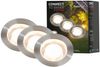 Briloner LED Boden-Einbaustrahler Connect to Shine3er Ergänzungsset 3x 1W warmweiß Bild 1