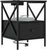 vidaXL Nachttisch 2 pcs Schwarz Eichen-Optik 41,5 x 40,5 x 55 cm 859551 Bild 3