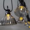 LED Outdoor-Lichterkette ,Circus Shade', Netzbetrieb, 12 LED Flammen, grau, 495cm Bild 2