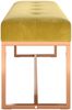 vidaXL Sitzbank Senfgelb 110x36x45 cm Samt 350602 Bild 4