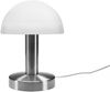 Kleine Tischlampe WARIN mit Glasschirm Weiß per Touch dimmbar, Höhe 21cm Bild 2
