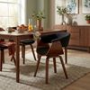 CLP Esszimmerstuhl 150 kg belastbar Holzgestell, modernes Design, gepolsterte Stühle,schwarz walnuss Bild 3