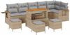 vidaXL Gartensofa-set 10 pcs Beige Poly-Rattan 3361772 Bild 2