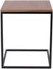 Beistelltisch Flat Schwarz/Nussbaum 50x40x40cm Bild 4