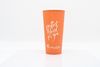 200x Kaffeebecher Perfect Blend Papierbecher PE beschichtet 22 oz / 650ml Orange Bild 1