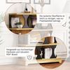Merax Bücherregal, Standregal mit, Bücherregal mit Hohl-Design – Modernes, platzsparendes Aufbewahrungsregal, Maße: B80/W30/H100, Holz Bild 5
