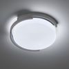 LED Deckenleuchte, grau weiß, Metall, Kunststoff, 30 cm Bild 4
