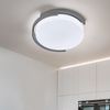 LED Deckenleuchte, grau weiß, Metall, Kunststoff, 30 cm Bild 2