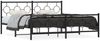 vidaXL Bettgestell mit Kopf- und Fußteil Metall Schwarz 183x213 cm 376249 Bild 2