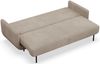Selsey 'Ovals' 3-Sitzer Schlafsofa mit Strukturstoff, Beige Bild 4