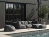 Gartenpouf Galloway Corner, Grau, 90 x 90 x 72 cm Bild 3