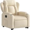vidaXL Relaxsessel mit Aufstehhilfe Elektrisch Creme Stoff 3204515 Bild 4