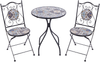 Bistro Set CIVITA Metall Schwarz Bild 4