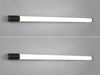 LED Bad Wandleuchten 2er Set mit Steckdose Schwarz - Spiegelleuchten, B: 119cm Bild 3