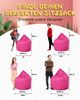 PATCH HOME Sitzsack Tropfenform – XXXL – Pink, bequemer Sitzsack aus Luxus-Polyester-Gewebe, bereits befüllt Bild 3