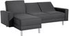 Just Fashion Funktionssofa Flachgewebe Graphit Metall Chromfarben Bild 4