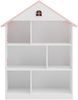 Kinderregal Vipsali 107x83x30 cm Weiß/Rosa [en. casa] Bild 4