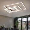 LED Deckenleuchte, rechteckig, nickel-matt, L 37 cm Bild 5