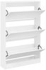 vidaXL Schuhschrank Weiß 80x21x125,5 cm Holzwerkstoff 839924 Bild 2