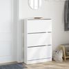 vidaXL Schuhschrank Weiß 80x21x125,5 cm Holzwerkstoff 839924 Bild 3