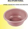 Rührschüssel im ( 3 x 5er ) Set, Teigschüsseln, 15er-pack Kunststoff Mixing Bowl Set ( 0,7L - 6L ), Stapelbare Salatschüssel Servierschalen für Küche Bild 3