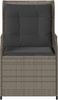 vidaXL Gartenbank 2 pcs Grau Poly-Rattan 3394487 Bild 5