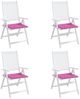 vidaXL Gartenstuhl-Kissen 4 Stk. Rosa 50x50x4 cm Stoff 361093 Bild 4