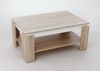Couchtisch >TIM II< in Eiche/weiß aus Holzwerkstoff - 90x40x60cm (BxHxT) Bild 4