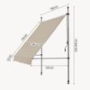 Klemmmarkise Stem 150x120x220-309 cm Sandfarben [pro. tec] Bild 2
