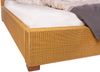 Loombett Korbbett Doppelbett aus Loom-Geflecht, Honig, 180x200 cm Bild 5