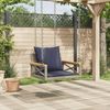 vidaXL Hängesessel mit Kissen Grau 63x62x40 cm Poly Rattan 368177 Bild 3