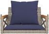vidaXL Hängesessel mit Kissen Grau 63x62x40 cm Poly Rattan 368177 Bild 4