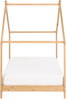 Bett mit Lattenrost ORLU 90 x 200 cm Holz Heller Holzfarbton Bild 4