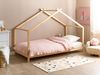 Bett mit Lattenrost ORLU 90 x 200 cm Holz Heller Holzfarbton Bild 3