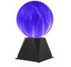 SATISFIRE LED Dekolicht Plasmakugel Plasmaball Retro Lichteffekt mit Blitzshow Automatik blau, blau Bild 3