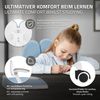 ML-DESIGN Bürostuhl Kinderschreibtischstuhl ergonomisch Drehbarer Schreibtischstuhl Kinder, 95-107 cm Höhenverstellbarer Jungendstuhl mit Rückenlehne & Armlehnen Bild 3