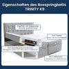 Best for Home Boxspringbett mit Bettkasten Trinity K-9 Bonellfederkern inkl. 7 cm Topper (140x200 160x200 180x200 200x200 cm), Handwerksqualität, TOP Preis-Leistungs-Verhältnis Bild 5