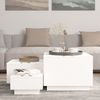 vidaXL Aufbewahrungsboxen mit Deckeln 3 Stk. Weiß Massivholz Kiefer 818246 Bild 3