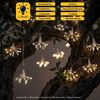 Salcar LED Solarleuchte LED Feuerwerk-Lichterkette Außen Solar Gartenleuchte Weihnachtsdeko 8 Modi 10 Feuerwerk-Lichterkette 150 LEDs Bild 3