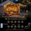 Salcar LED Solarleuchte LED Feuerwerk-Lichterkette Außen Solar Gartenleuchte Weihnachtsdeko 8 Modi 10 Feuerwerk-Lichterkette 150 LEDs Bild 2