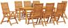 vidaXL Garten Essgruppe 9 pcs Braun Massivholz Akazie 3375635 Bild 3